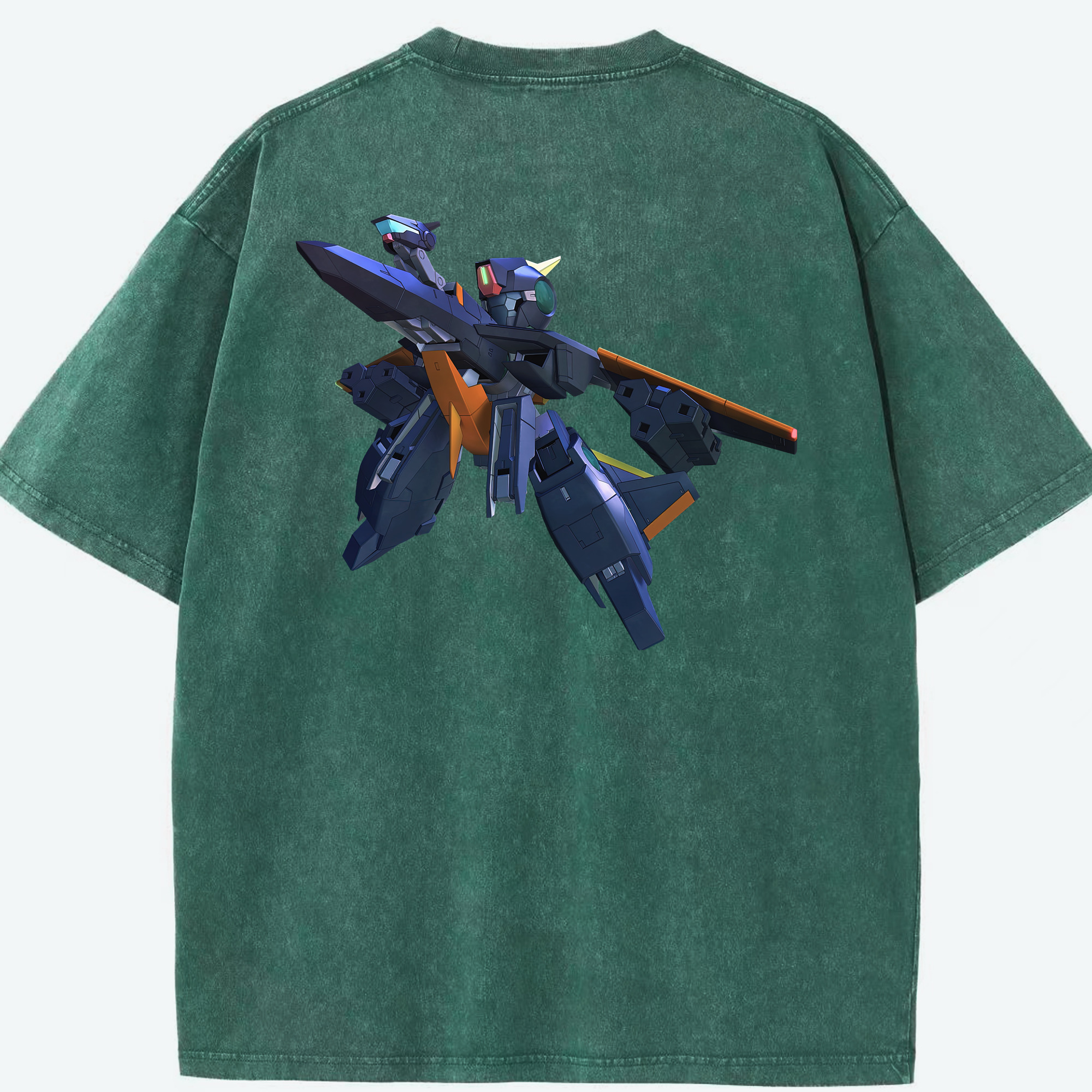 （画像用） 機動戦士ガンダム Mobile Suit Gundam 綿100% ヴィンテージ風 半袖Tシャツ（背面プリント）